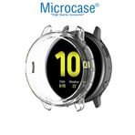 Microcase Samsung Galaxy Watch Active 2 40 mm Önü Açık Tasarım Silikon Kılıf - Şeffaf