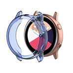 Microcase Samsung Galaxy Watch Active 2 44 mm Önü Açık Tasarım Silikon Kılıf - Açık Mavi
