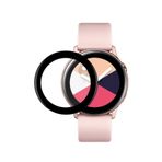Microcase Samsung Galaxy Watch Active R500 Tam Kaplayan Kavisli Ekran Koruyucu Pet Film - Siyah