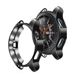 Microcase Samsung Galaxy Watch Gear S4 42 mm Önü Açık Tasarım Silikon Kılıf - Siyah