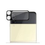 Microcase Samsung Galaxy Z Flip 3 Kamera Camı Lens Koruyucu Tempered Glass - Siyah AL3122