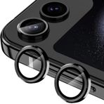 Microcase Samsung Galaxy Z Flip 6 Kamera Camı Lens Koruyucu Halka Set - AL8114 (Gümüş)