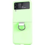 Microcase Samsung Galaxy Z Flip4 Parmak Tutuculu Plastik Kılıf - AL3152 - Su Yeşili