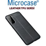 Microcase Samsung S21 Leather Tpu Silikon Kılıf - Siyah