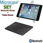 Microcase Samsung Tab A7 Lite 2021 8.7 inch T220 ile Uyumlu Bluetooth Klavye 20 cm + Tablet Standı - AL2760