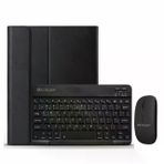 Microcase Samsung Uyumlu Galaxy Tab S10 Lite Tablet İçin Bluetooth Klavye Ve Mouse + Kılıf Bkk6 Tablet Kılıfı siyah