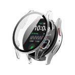 Microcase Samsung Watch 7 40mm Ekran Korumalı Sert Rubber Kılıf - AL3173 (Şeffaf)