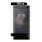 Microcase Sony Xperia XA2 3D Curved Full Tempered Glass Cam Koruma - Siyah