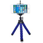 Microcase Sünger Ayaklı Akrobatik Cep Telefonu Mavi 3 Ayak Ahtapot Tripod