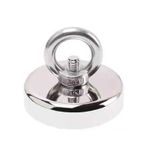Microcase Süper Güçlü 48mm Neodyum Kurtarma Mıknatısı Yuvarlak Vidalı Pot Magnet - D48