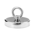 Microcase Süper Güçlü 80mm Neodyum Kurtarma Mıknatısı Yuvarlak Vidalı Pot Magnet - D80