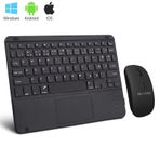 Microcase Tablet Ve Telefonlar İçin Bluetooth Touchpad Klavye Ve Mouse Set Siyah- Al5397 Siyah