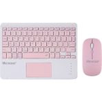 Microcase Tablet ve Telefonlar için Türkçe Q Bluetooth Touchpad Klavye ve Mouse Set - AL3560 (Pembe)