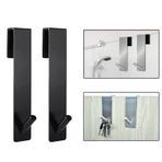 Microcase Taşınabilir Paslanmaz Çelik Metal Banyo Duşakabin Mutfak vb. Alanlar için Dikey Askılık-AL4836 2 Adet (Gümüş)