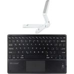 Microcase Tcl Nxtpaper 14 Inch Tablet Için Tablet Bluetooth Touchpad Klavye 28 cm (Tr Sticker) + Tablet Standı - AL2756 - Touchpad Klavye Tablet Standı - Siyah