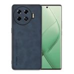 Microcase Tecno Spark 20 Pro Plus için Luxury Leather Series Deri Desenli Plastik Koruma Kılıf - AL8125 (Kırmızı)