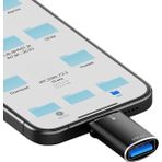 Microcase Type-C To USB 3.0 Çoğaltıcı Hub Kart Okuyuculu USB Otg Sd/tf - AL4156 - Siyah