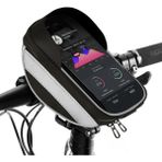 Microcase Universal Su Geçirmez Reflektörlü Bisiklet Motosiklet Scooter Telefon Tutucu Fermuarlı Çanta - AL4211