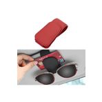 Microcase Universal Suni Deri Oto Güneş Gözlük Tutucu Askılık Mıknatıslı - AL5240