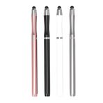 Microcase Universal Telefon Tablet iPad 2in1 Disk Uçlu Stylus Pen Dokunmatik Kalem - AL3464 (Gümüş)