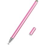 Microcase Universal Telefon Tablet iPad 2in1 Disk Uçlu Stylus Pen Dokunmatik Kalem - AL3466 (Rose Gold)