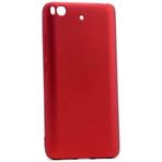 Microcase Xiaomi Mi 5S Premium Mat Silikon Tempered Cam + Kırmızı Kılıf