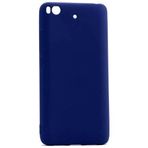 Microcase Xiaomi Mi 5S Premium Mat Silikon Tempered Cam + Lacivert Kılıf