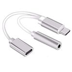 Microcase Xiaomi Mi 8 Pro Type-C Usb C 2in1 Şarj + Kulaklık Adaptörü