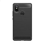 Microcase Xiaomi Mi 8 SE Brushed Carbon Silikon TPU Kılıf Siyah Renk