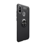 Microcase Xiaomi Mi 8 SE Focus Serisi Yüzük Standlı Siyah Silikon Kılıf
