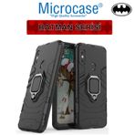 Microcase Xiaomi Mi A2 Lite Redmi 6 Pro Batman Serisi Yüzük Standlı Armor Kılıf