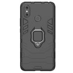 Microcase Xiaomi Mi Max 3 Batman Serisi Yüzük Standlı Armor Siyah Kılıf