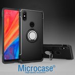 Microcase Xiaomi Mi Mix 2S Yüzük Standlı Armor Silikon Kılıf