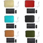 Microcase Xiaomi mi pad 6 11 inch Tablet Kapitone Tablet Çanta + Bluetooth Klavye + Mouse + Tablet Standı - AL8123 (Mavi)