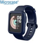 Microcase Xiaomi Mi Watch Lite Önü Açık Tasarım Yumuşak Silikon Kılıf - Lacivert