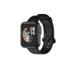 Microcase Xiaomi Mi Watch Lite Önü Kapalı Tasarım Yumuşak Silikon Kılıf - Siyah
