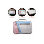 Microcase Xiaomi Pad 7/Pad 7 Pro Tablet için Omuz Askılı El Tutacaklı Taşıma Çantası AL4346 Pembe Mavi Krem
