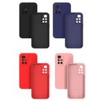 Microcase Xiaomi Poco M4 Pro 5G CamPRO Serisi Kamera Korumalı Silikon Kılıf - AL3427 (Lacivert)