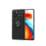 Microcase Xiaomi Poco X3 GT Focus Serisi Yüzük Standlı Silikon Kılıf - Siyah