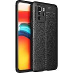 Microcase Xiaomi Poco X3 Gt Leather Tpu Silikon Kılıf - Siyah