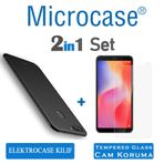 Microcase Xiaomi Redmi 6 Elektrocase Serisi Silikon TPU Siyah Kılıf