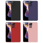 Microcase Xiaomi Redmi Note 11 / Note 11S Global CamPRO Serisi Kamera Korumalı Silikon Kılıf - AL3427 (Lacivert)