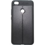 Microcase Xiaomi Redmi Note 5A Prime Leather Effect Silikon Tempered Cam + Kılıf