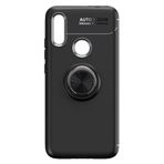 Microcase Xiaomi Redmi Note 7 Focus Serisi Yüzük Standlı Siyah Silikon Kılıf