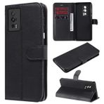 Microcase Xiaomi Redmi Poco F5 Pro / K60 Pro Darbeye Dayanıklı Cüzdanlı ve Standlı Kapaklı Deri Kılıf Siyah AL4232