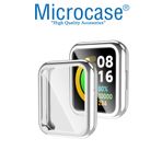 Microcase Xiaomi Redmi Watch 2 Lite Gl Önü Kapalı Tasarım Yumuşak Silikon Kılıf - Gümüş
