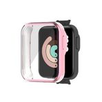 Microcase Xiaomi Redmi Watch 2 Lite Gl Önü Kapalı Tasarım Yumuşak Silikon Kılıf - Pembe
