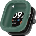 Microcase Xiaomi Redmi Watch 4 Önü Açık Tasarım Silikon Kılıf - AL3172 (Koyu Yeşil)