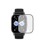 Microcase Xiaomi Redmi Watch 5 Lite Tam Kaplayan Kavisli Ekran Koruyucu 3D Pet Film - Siyah AL3385