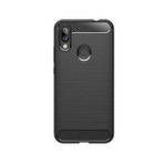 Microcase Xiaomi Redmi Y3 Brushed Carbon Fiber Siyah Silikon Kılıf